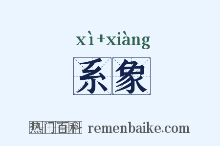 系象是什么意思的图片
